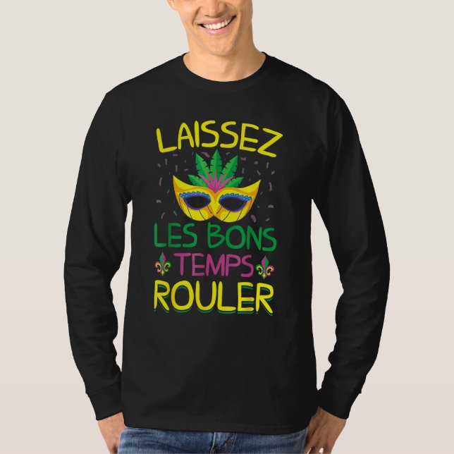 Camiseta Laissez Les Bons Temps Rouler Mardi Gras Gifts New (Anverso)