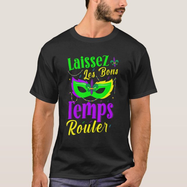 Camiseta Laissez Les Bons Temps Rouler Mardi Gras New Orlea (Anverso)
