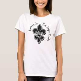 Camiseta Laissez Mardi Gras Fleur De Lis T-Shirt