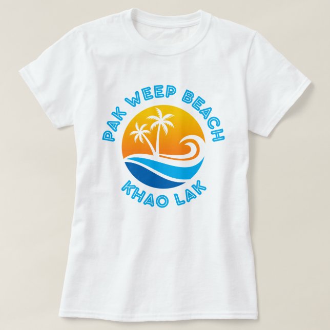 CAMISETA LAK PAK WEEP BEACH-KHAO (Diseño del anverso)