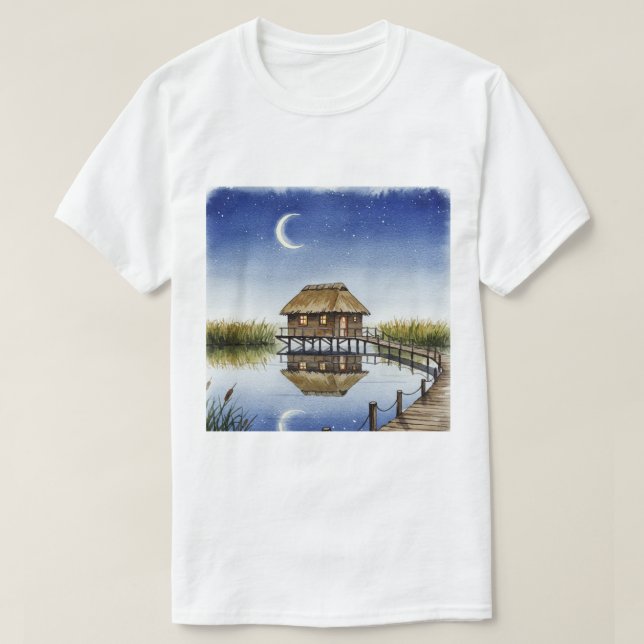 Camiseta Lake at night (Diseño del anverso)