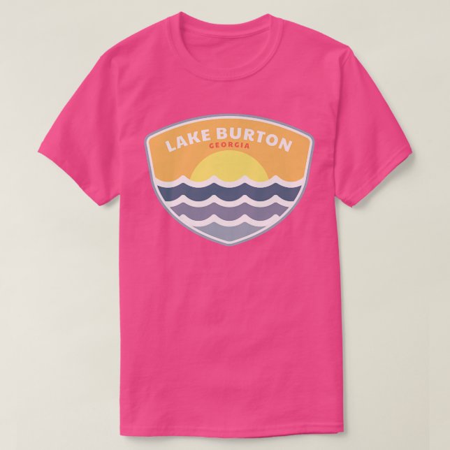 Camiseta Lake Burton Georgia GA Sunset Vacation Souvenir Pr (Diseño del anverso)