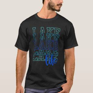 Camiseta Lake Chica Summer Lake Life Bote Waves Sun Rays