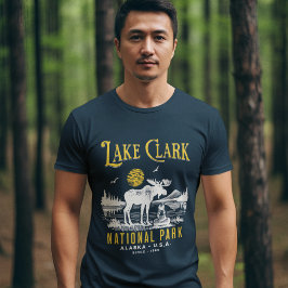 Camiseta Lake Clark National Park VIntage Forest Landscape