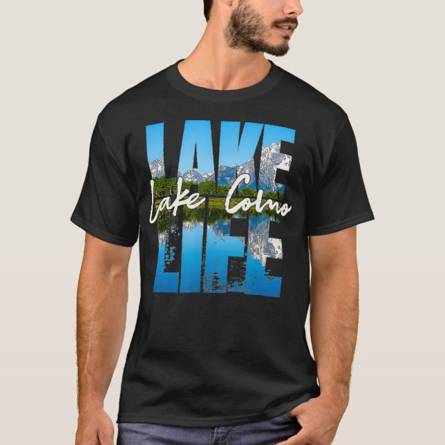 Camiseta Lake Como Lakes Lake Life Kayaking Camping Kayak B (Anverso)
