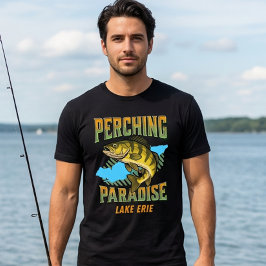 Camiseta Lake Erie Perch Fishing Paradise Perch Angler