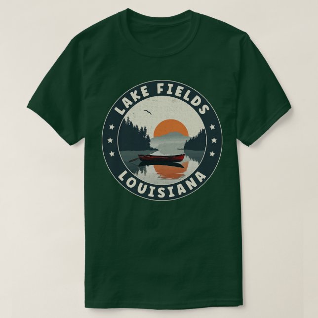 Camiseta Lake Fields Louisiana Sunset TShirt (Diseño del anverso)