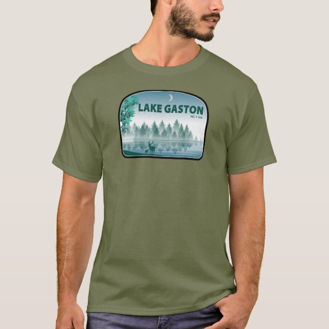 Camiseta Lake Gaston North Carolina Virginia Deer (Anverso)