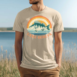 Camiseta Lake Geneva Perch Fishing Sunrise to Sunset