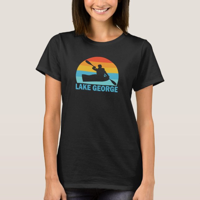 Camiseta Lake George New York Kayak (Anverso)