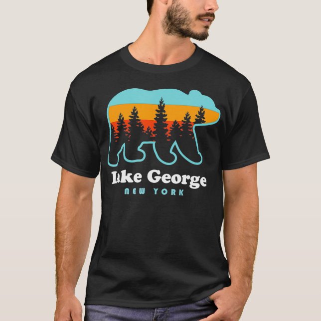 Camiseta Lake George NY Bear Lake George New York (Anverso)