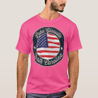 Camiseta Lake Glenville - Patriotic North Carolina Souvenir