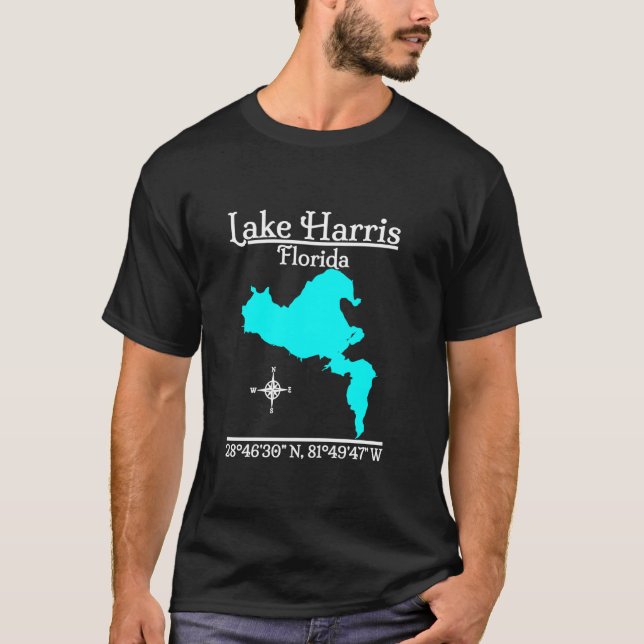 Camiseta Lake Harris Florida Long Sleeve T Shirt (Anverso)