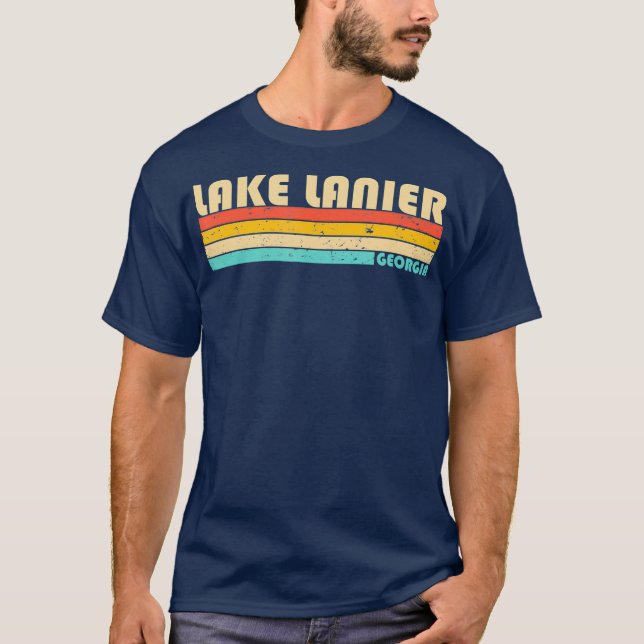 Camiseta LAKE LANIER GEORGIA Funny Fishing Camping Summer (Anverso)