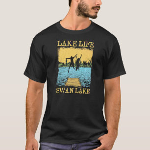 Camiseta Lake Life Swan Lake Swimming Montana Swimmer Campi
