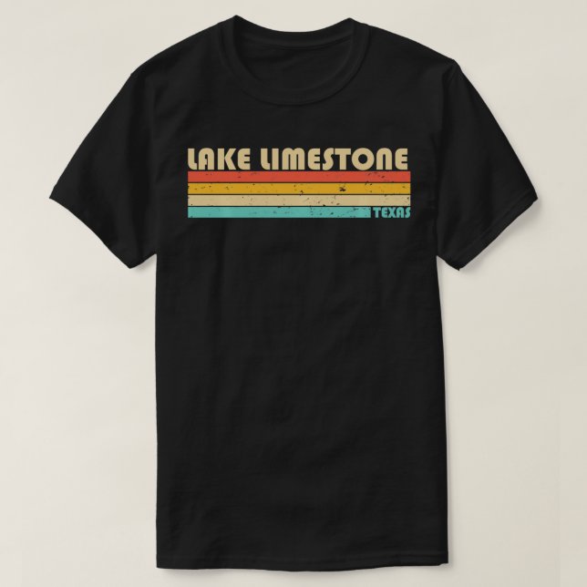 Camiseta LAKE LIMESTONE TEXAS Curioso Camping de pesca vera (Diseño del anverso)