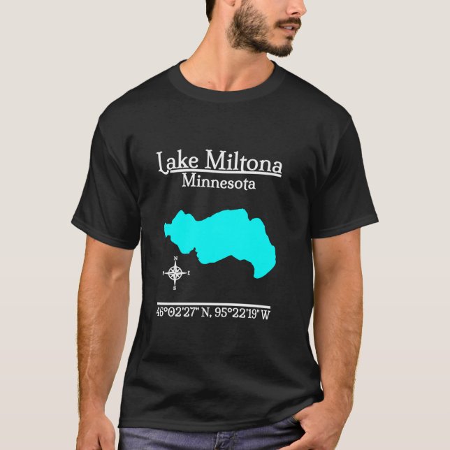 Camiseta Lake Miltona Minnesota Long Sleeve T Shirt (Anverso)