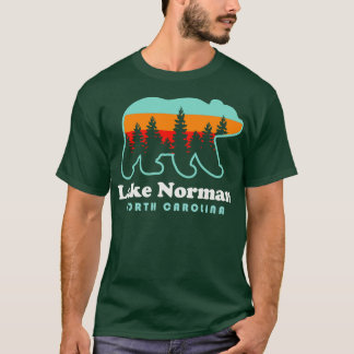 Camiseta Lake Norman North olina Bear Retro Sunset