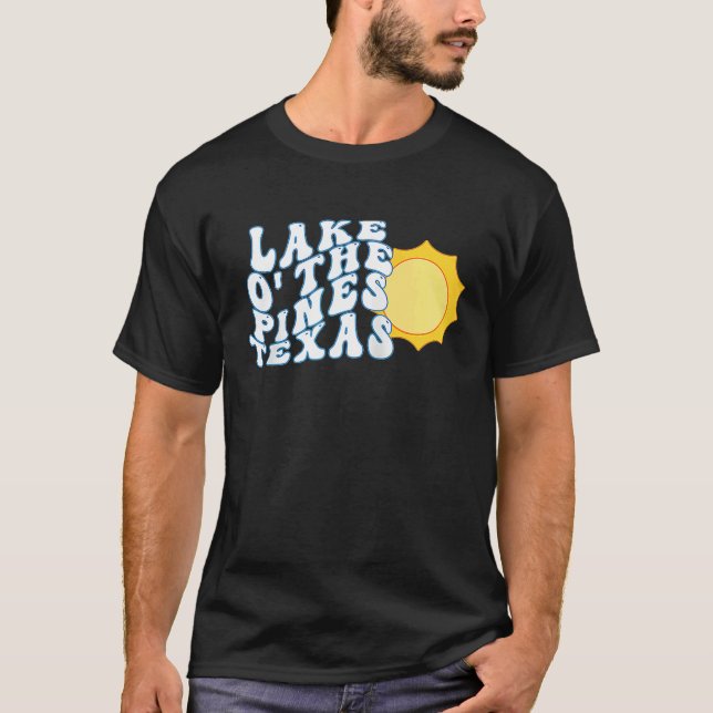 Camiseta Lake O The Pines Texas Sunrise Vacation Souveni (Anverso)