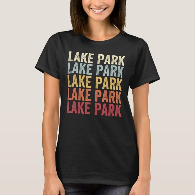 Camiseta Lake Park North Carolina Lake Park NC Retro Vintag (Anverso)