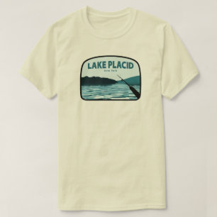 Camiseta Lake Placid New York Fish Rod