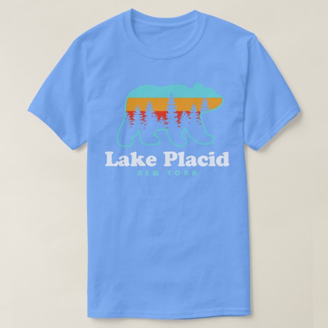 Camiseta Lake Placid NY Adirondacks New York Bear (Diseño del anverso)
