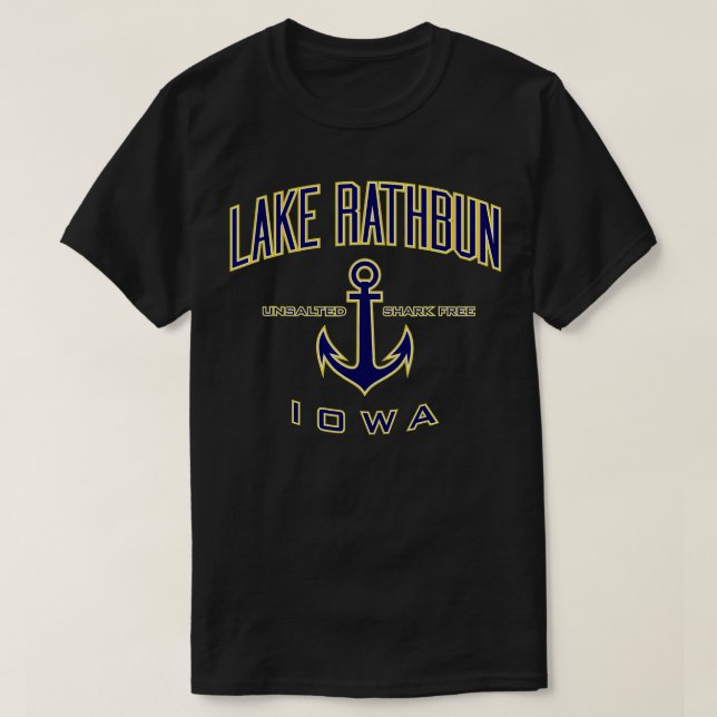 Camiseta Lake Rathbun IA para mujeres hombres Chicas niños  (Diseño del anverso)