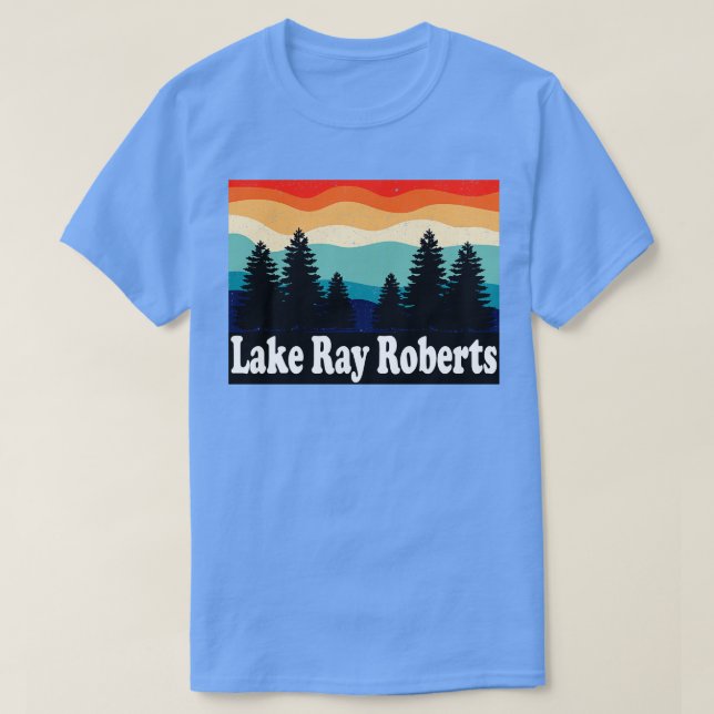 Camiseta Lake Ray Roberts Retro (Diseño del anverso)