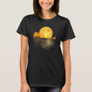 Camiseta Lake Shadow Guitar Moon Halloween