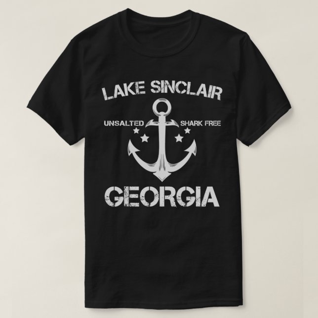 Camiseta LAKE SINCLAIR GEORGIA Gracioso Camping de pesca ve (Diseño del anverso)