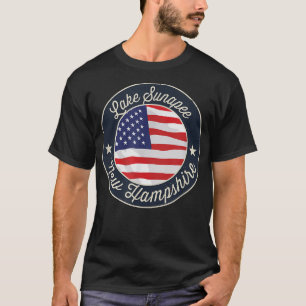 Camiseta Lake Sunapee - Patriotic New Hampshire Souvenir T-