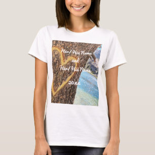 Camiseta Lake Tahoe Blue Water Tree Heart Love