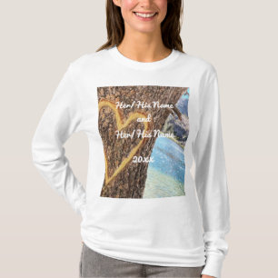 Camiseta Lake Tahoe Blue Water Tree Heart Love