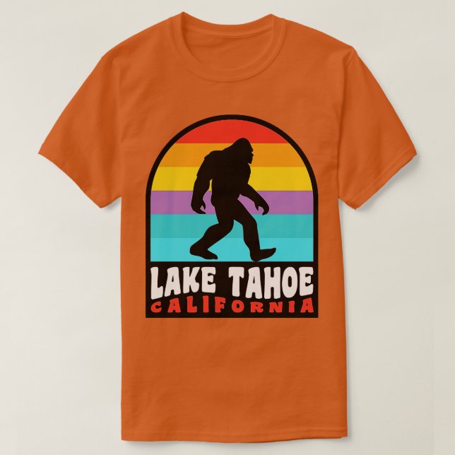 Camiseta Lake Tahoe California Retro (Diseño del anverso)