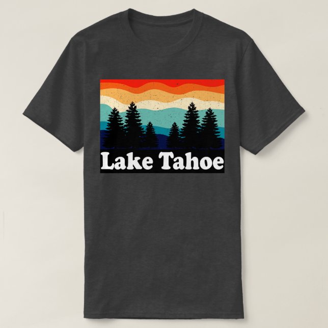 Camiseta Lake Tahoe Retro (Diseño del anverso)