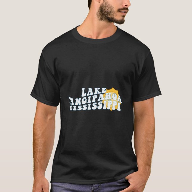 Camiseta Lake Tangipahoa Mississippi Ms Wavy Vacation (Anverso)