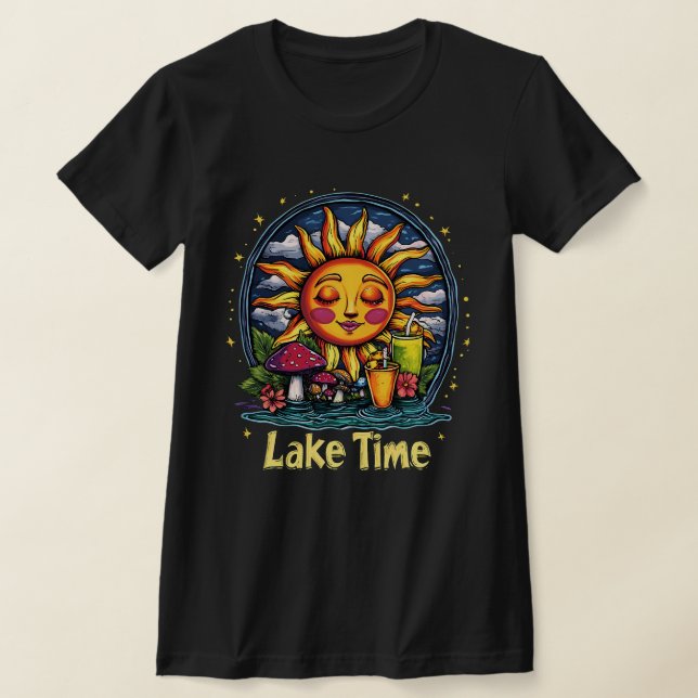 Camiseta "Lake Time" Retro Sun & Nature (Distribución)