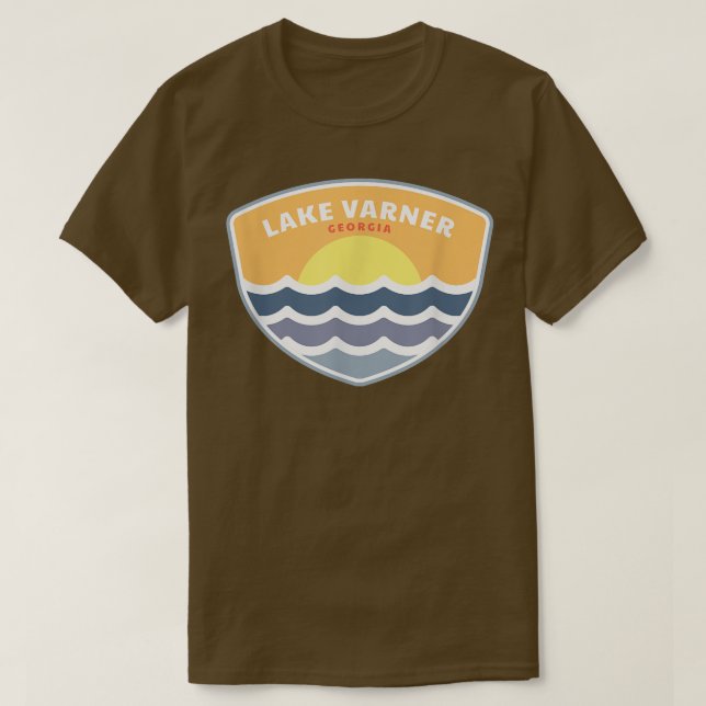 Camiseta Lake Varner Georgia GA Sunset Vacation Souvenir (Diseño del anverso)