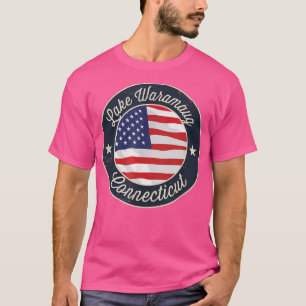 Camiseta Lake Waramaug - Patriotic Connecticut Souvenir T-S