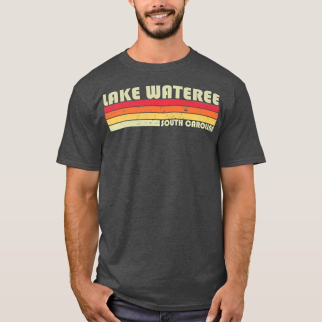 Camiseta LAKE WATEREE SOUTH CAROLINA Funny Fishing Summer (Anverso)