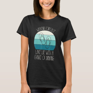 Camiseta Lake Weekend Forecast Posibilidad de tomar Flip Fl
