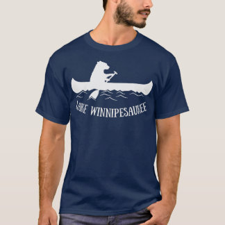 Camiseta Lake Winnipesaukee New Hampshire Bear Canoe Gift 