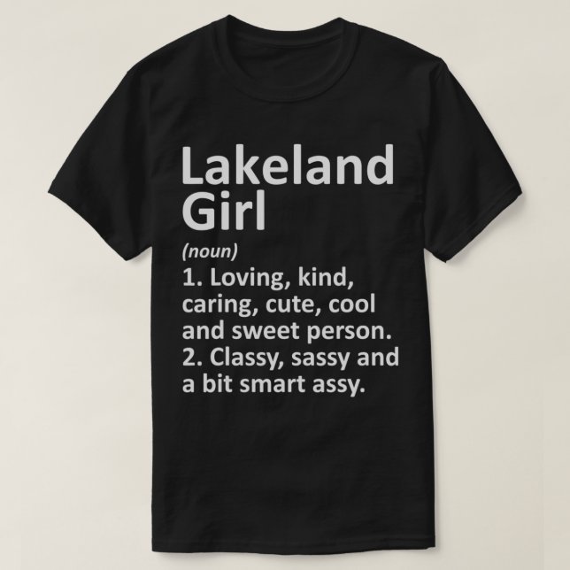 Camiseta LAKELAND CHICA FL FLORIDA Funny City Home Roots Gi (Diseño del anverso)