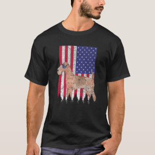 Camiseta Lakeland Terrier Patriotic Dog Estados Unidos Orgu