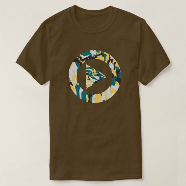 Camiseta Lakeside Camo Pattern Play de prensa (Diseño del anverso)