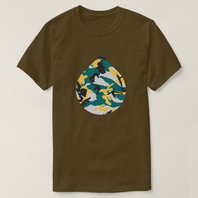 Camiseta Lakeside Camo Pattern Teardrop (Diseño del anverso)