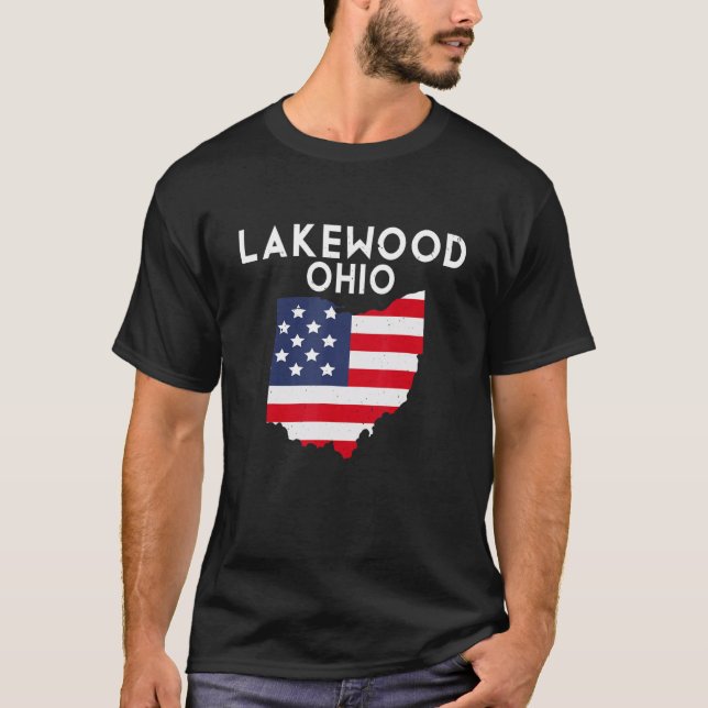 Camiseta Lakewood Ohio USA State America Travel Ohioan (Anverso)