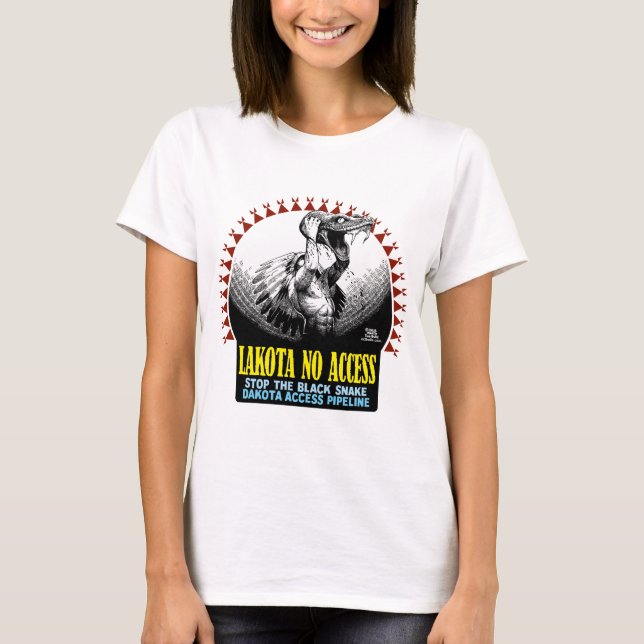 Camiseta Lakota ningún acceso (Anverso)