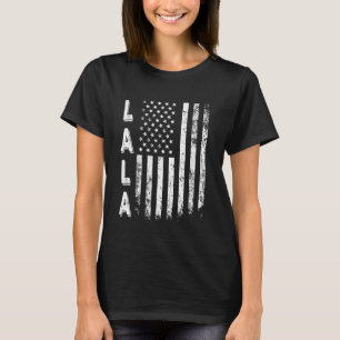 Camiseta Lala Bandera de América Día de la Madre 4 de Julio
