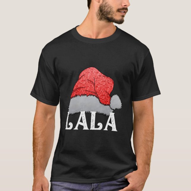 Camiseta Lala Santa Claus Gorras Navidades a juego con el n (Anverso)